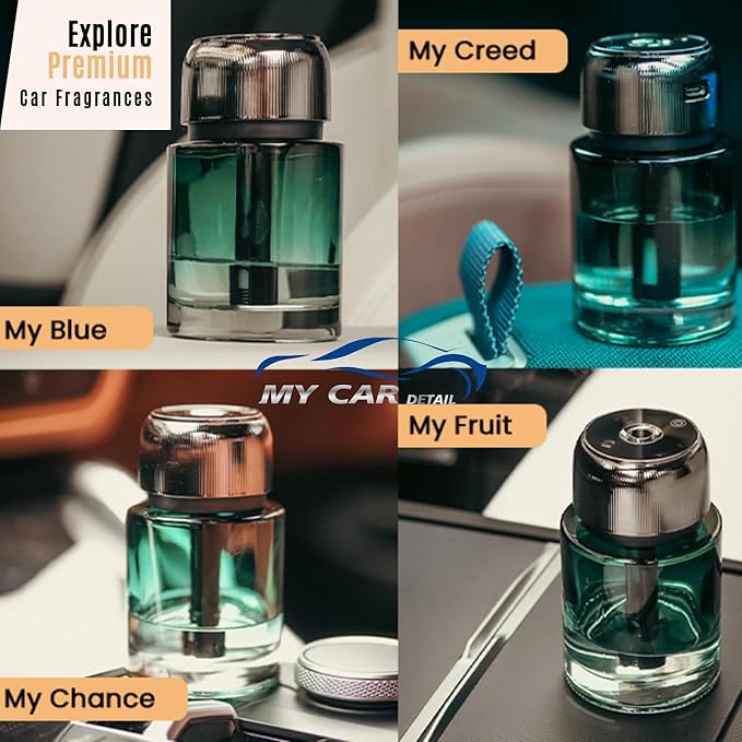 Smart Air Freshener MyPerfume Car Diffuser – USB Aromatherapy Essential Oil Humidifier Mini Portable Scent Diffuser for Car Home &amp Office – MyCreed 160ml
