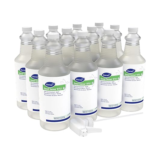 Diversey 04439 Good Sense RTU Liquid Odor Counteractant Apple Scent 32 oz Spray Bottle (Case of 12)