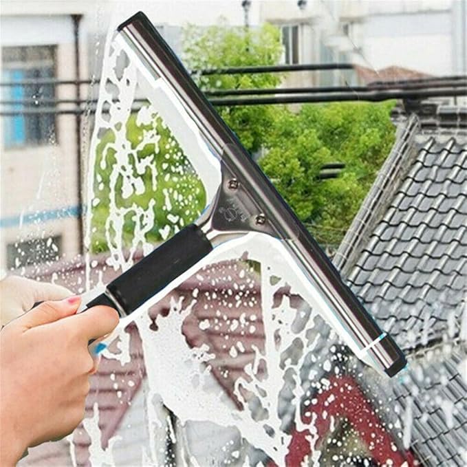 25/35/cm Car Glass Cleaner Home Shower Bathroom Scraper Window Glass Cleaning WiperSilver35cm