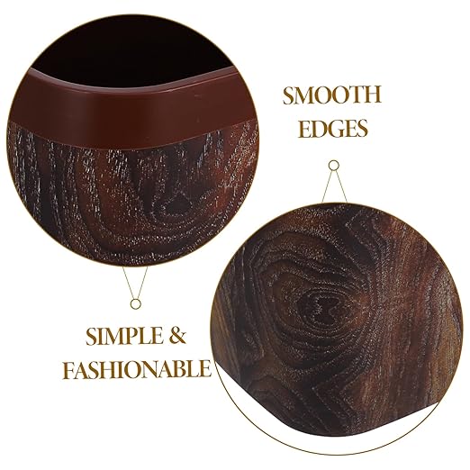 Imitation Grain Garbage Can Wastebasket for Bathroom Office Stylish and Space-Saving Household Trash Holder
