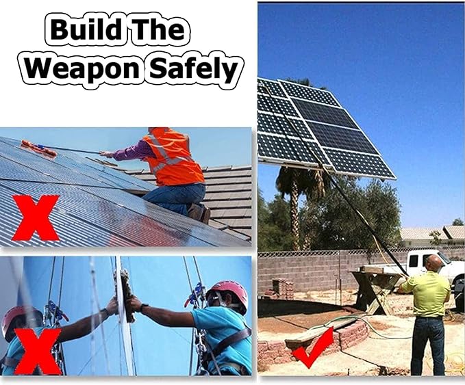 Water Fed Pole Kit Telescopic Brush Extendable Cleaner Conservatory Roof Extension Rod Cleaning Equipment for Photovoltaic Panel Cleaning Trucks55cmbrush-18FT/5.4M