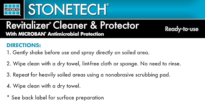 StoneTech Revitalizer Cleaner &amp Protector Cucumber Scent Ready-to-use 24OZ (709ML) Spray Bottle