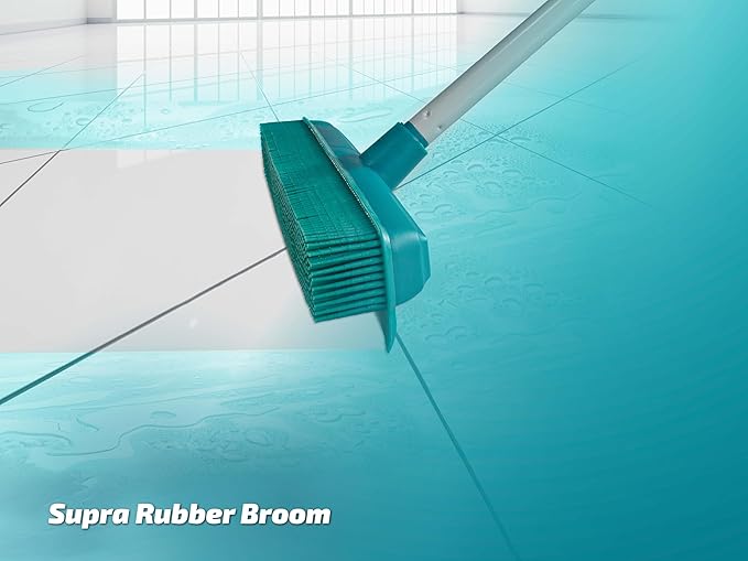 Leifheit Supra Rubber Broom with Telescopic Handle