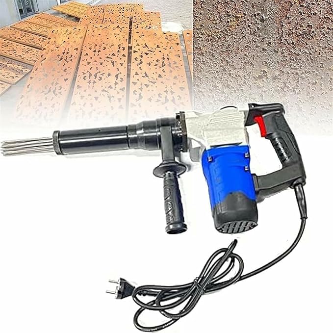 Electric Needle Derusting GunHand-Held Needle Scaler Rust Removal Cleaning Machine Remover Welding Slag Cleaner for Eliminate The CoatingRustWelding Slag