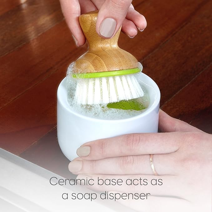 Full Circle Bubble Up Dish Brush White (Pack of 6)