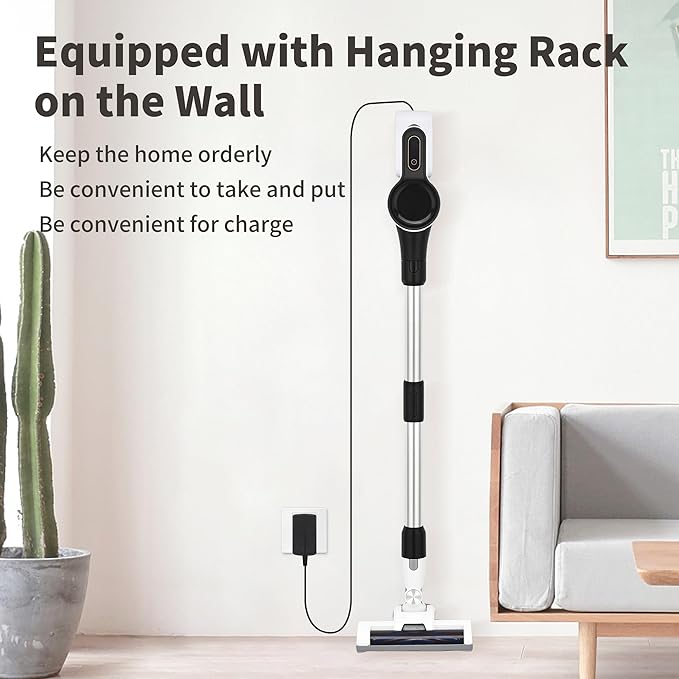 Cordless Vacuum Cleaner Rechargeable Lightweight Handheld Vacuum Portable Stick Vacuum for Home Pet Hair Carpet and Car Cleaning(GR Pro)