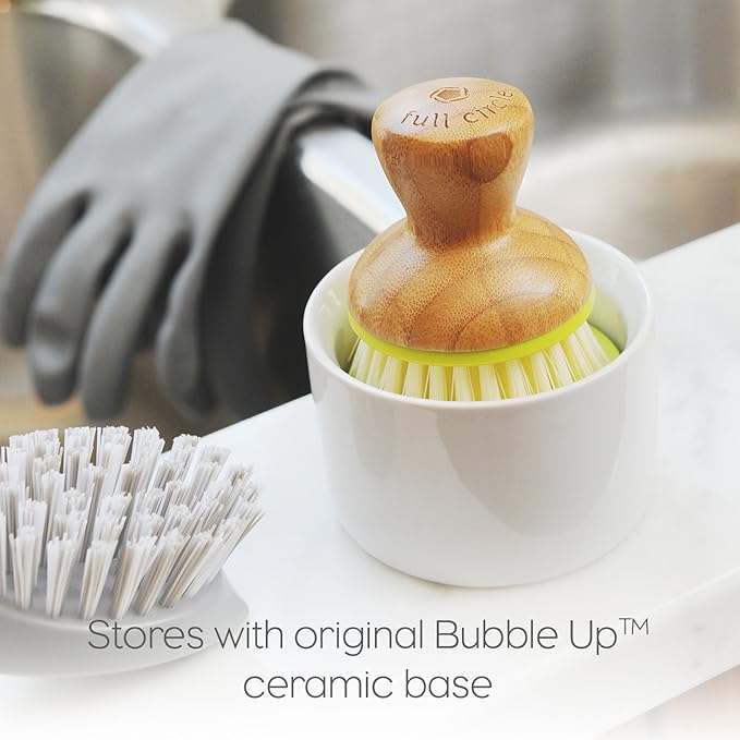 Full Circle Bubble Up Dish Brush White (Pack of 6)