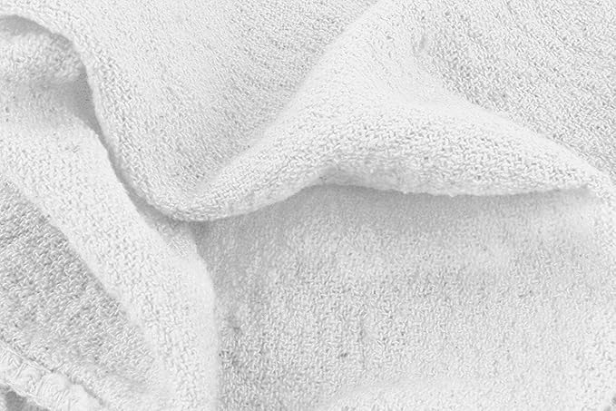 Avalon Towels Cotton Shop Rags – (Pack of 600) Size 12x14 Inches Cleaning Rags – Absorbent Shop Towels and Multipurpose Cleaning Towels for Automobiles Industries Garage and Homes (White)