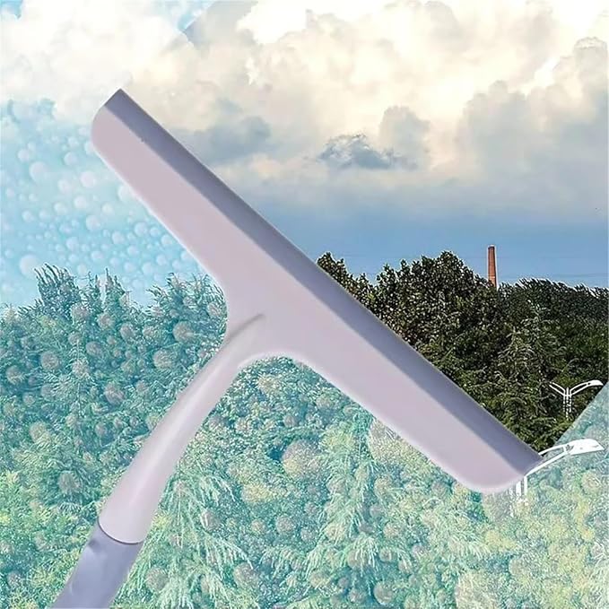 Window Glass Wiper Scraper Cleaner Brush Car Window Bathroom Household Cleaning Tool ﻿(A)