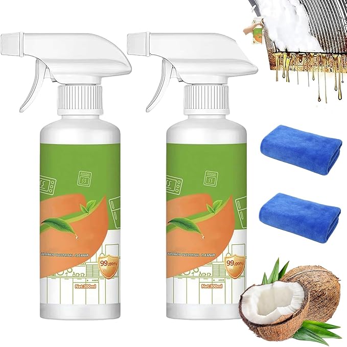 Kitchen Appliance Cleaner Multi-Purpose Household And Kitchen Cleaning Spray All Purpose Oil Cleaners For Floor Cleaner (2pcs)
