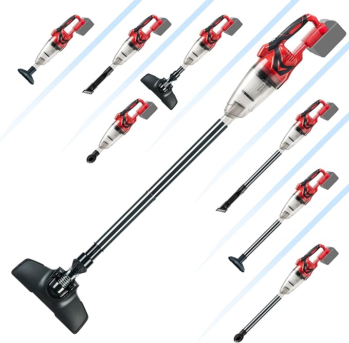 Handheld Vacuum Cleaner 10KPA Powerful Lightweight Cordless Stick Vacuum Cleaner for Hard Floor Carpet Car Cleaning Compatible with Milwaukee M18 Batteries (NO Battery)