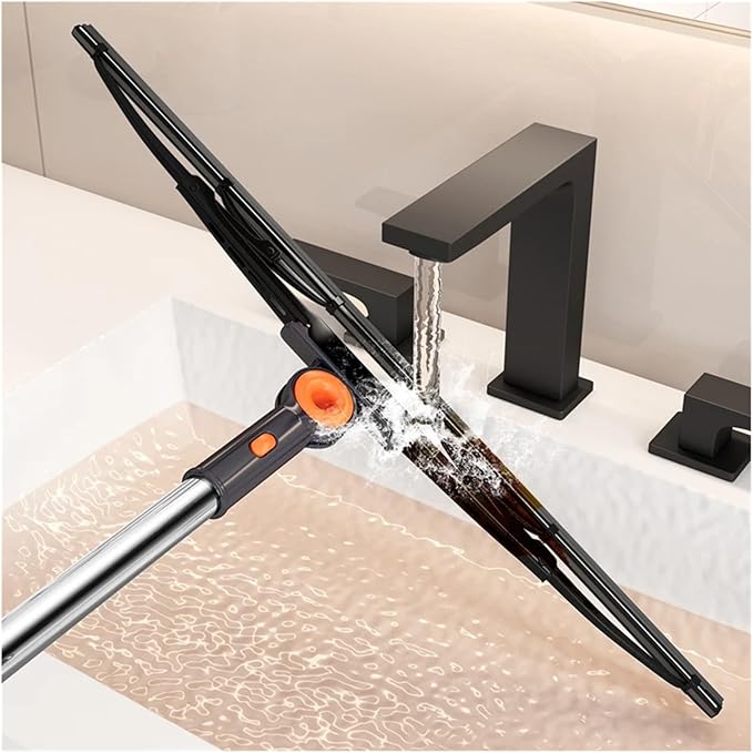 Multifunctional Rubber Broom Mop Hand Brooms Home Floor Cleaning Squeegee Wiper Toilet Bathroom Tools(50 cm - Hook)