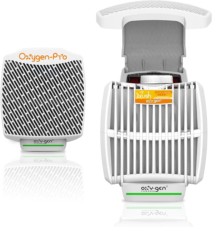 Oxygen-Pro - Starter Kit - Commercial Air Freshener and Deodorizer Wall Mounted Odor Eliminator and Fragrancing System (Strong Kit) 120 Day Supply
