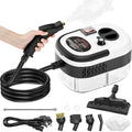 Handheld Steam Cleaner 2500W Pressurized Steam Cleaner with 3 Brush Heads Portable Steam Cleaner for Home Car Furniture Kitchen Bathroom and Wall Blue