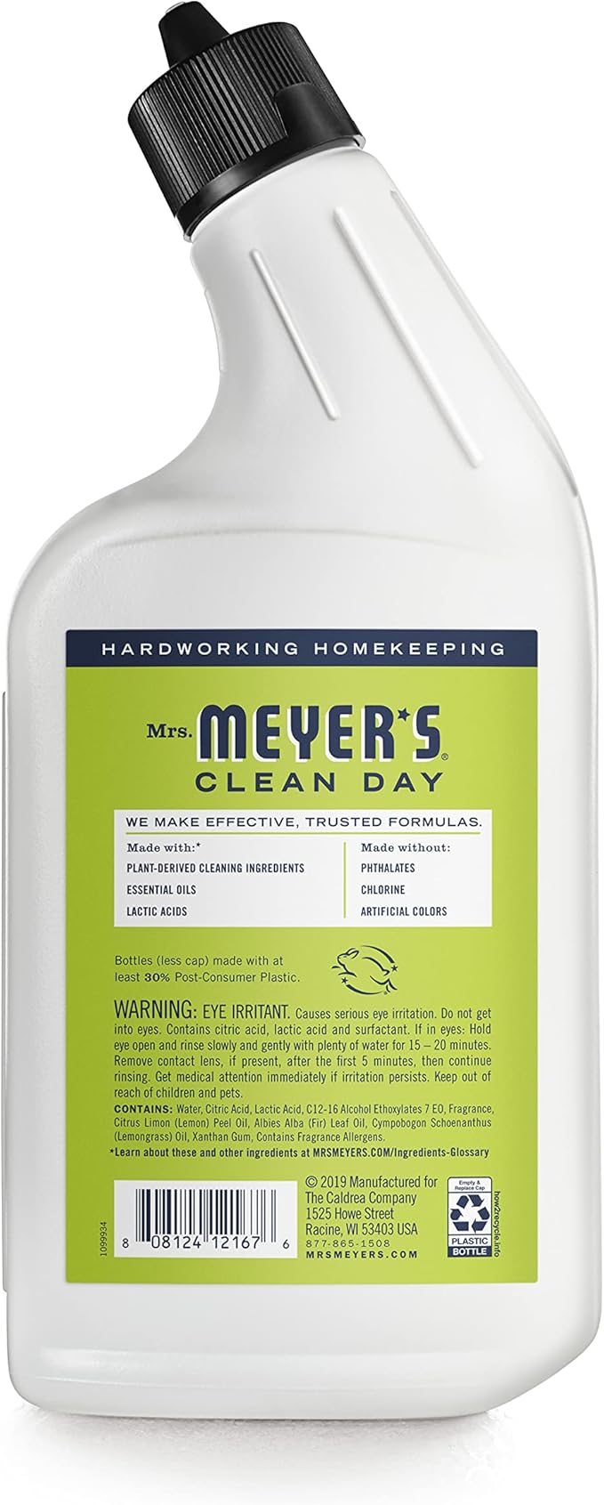 Mrs. MEYER'S CLEAN DAY Liquid Toilet Bowl Cleaner Stain Removing Lemon Verbena 24 oz (Pack of 3)