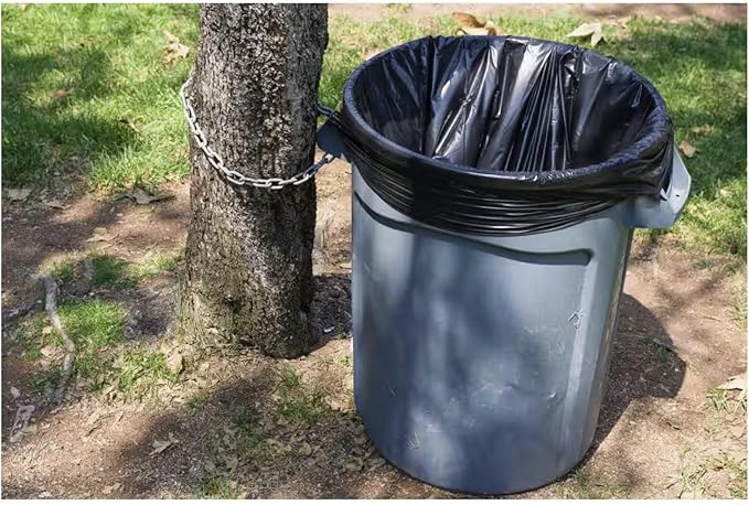 50 Gal. Extra Large Black Trash Bags (50-Count) pack of 2 Plus Free MagikoSFI Custom Shopping Tote Bag
