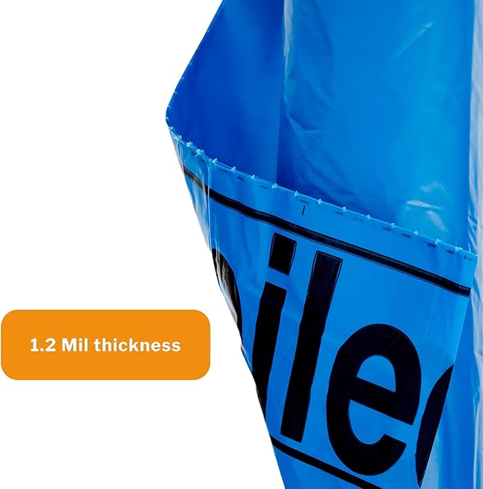 McKesson Soiled Linen and Laundry Handling Bags - Star-Sealed Bottom 1.2 mil - Blue 40 gal - 45 gal Capacity 40 in x 46 in 100 Count