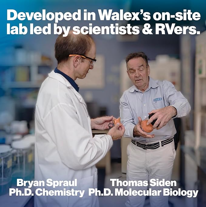 Walex Deo-Disc Portable Air Freshener Discs Dark Ice Fragrance – Long-Lasting Odor Eliminator for RV Marine Car &amp Portable Toilets Easy to Use 100 Discs Resealable Pack