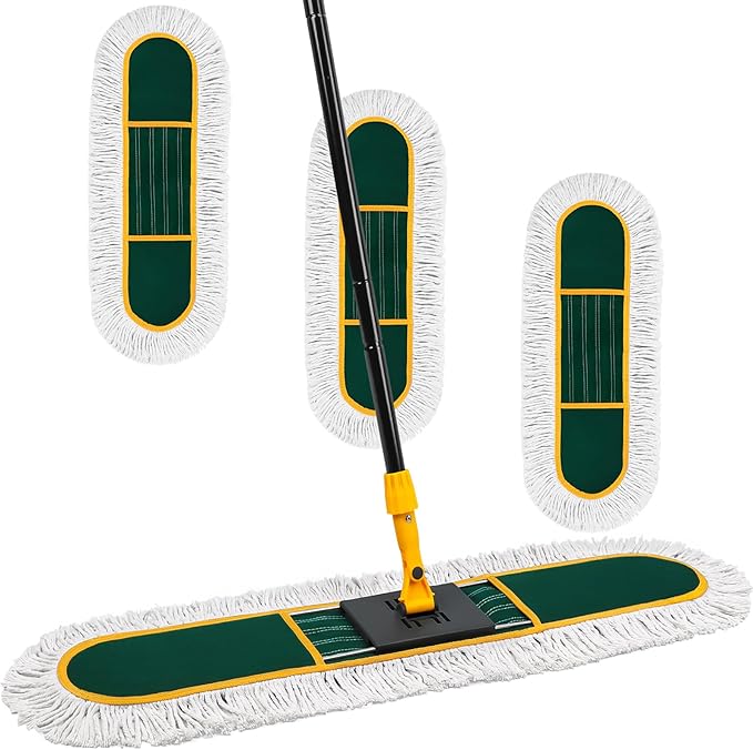 24 Commercial dust mop with 5 mop Heads