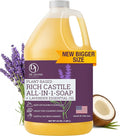 Dr. Jacobs Naturals Pure Castile Soap 64 oz Value Size - Lavender - Made in USA - All-in-One Plant-Based Multipurpose Cleaner for Floors Counters Dishes &amp Laundry Gentle on Skin Biodegradable