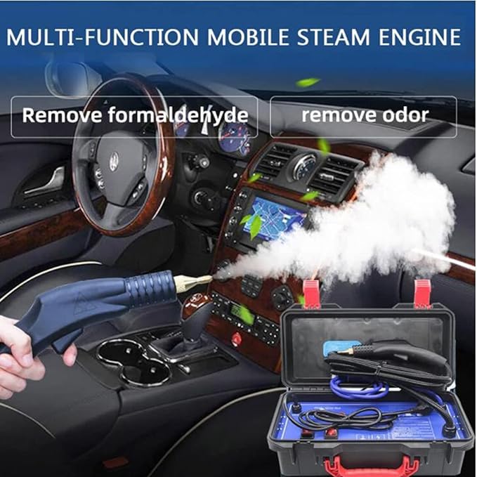 2600w Portable Steam Cleaner High Commercial Steam Cleaning System 360 ° Cleaning/Hand-Held Pressurized Steam Cleaner for KitchenCarRange Hood