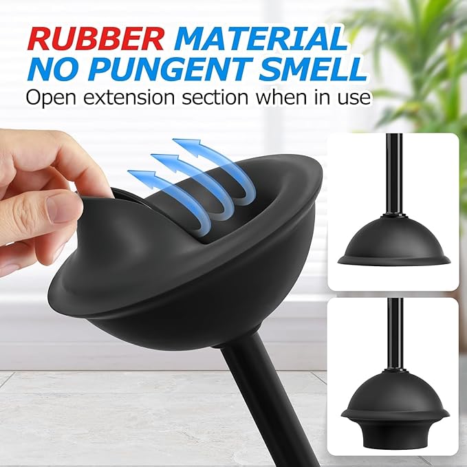 4Pack 3 in 1 Toilet Brush and Plunger SetToilet Bowl Brush Plunger SetToilet Brush Plunger ComboCleaning BrushCleaning Supplies Crevice Cleaning Brush Bathroom Cleaning Tools