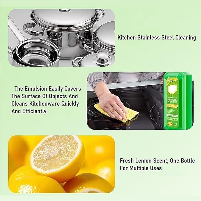 Jiimook Cleaning Milk House Cleaner10.6 oz Heavy Oil Cleaner StainPowerful Multifunctional Concentrated Cleansing Lotion Effective Cleaning Milk Used For Kitchen To Heavy Oil Stains (2)