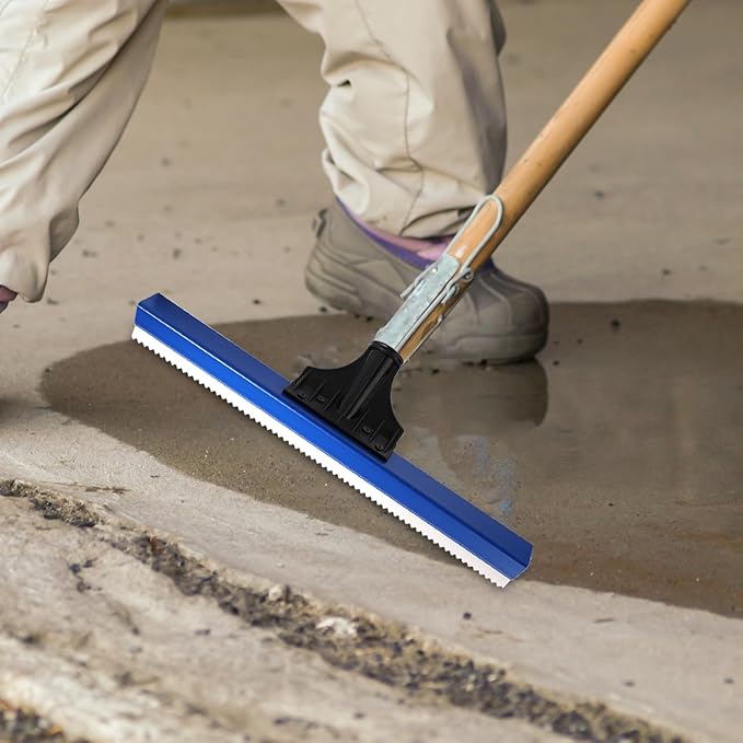 Epoxy Floor Squeegee 16 Inch Epoxy Squeegee with 0.16 Inch Teeth Notched for Self Leveling Cement Urethane Trowel Spreader Floor Tools for Professionals Beginners