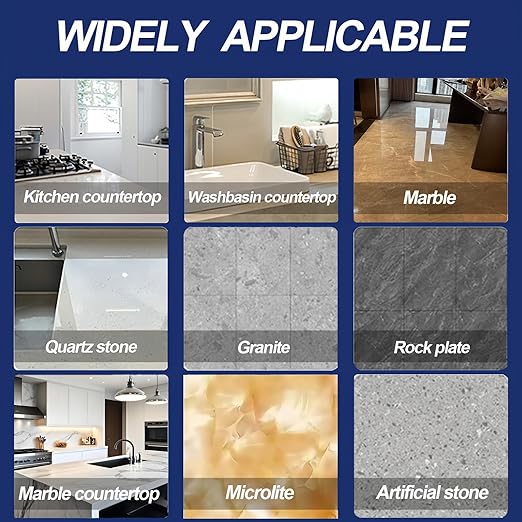 Marble Polishing Powder 2.2LB for Stone Restoration Stone Polish Compound for Marble Granite and Natural Stone Removes Dullness Water Spots and Light Scratches for Countertops Floors Tile