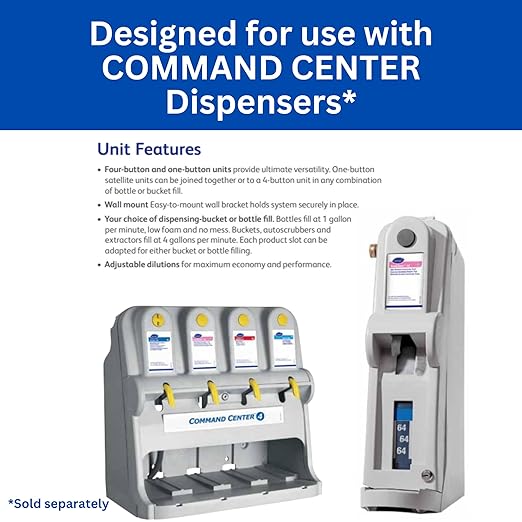 VIREX Diversey II 256 5271416 Disinfectant Cleaner and Deodorant Hospital Grade Floor Cleaner with Mint Scent Command Center Concentrate 1.5-Gallon
