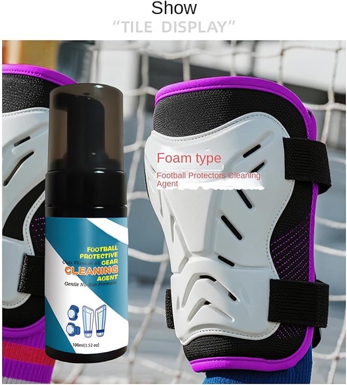 Soccer Glove Cleaner - 100ml Sports Gear Foam Deodorizer WashSports Cleaner | for Shoes Work Boots Clothing Helmet Pads Yoga Mats Hockey Baseball Football