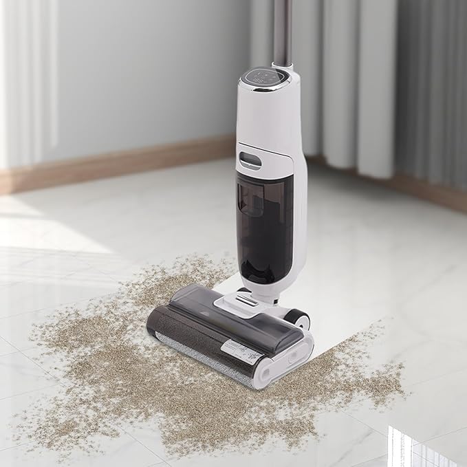 Cleaning Vacuum and Mop ComboSmart Wet Dry VacuumCordless Hardwood Floor CleanerOne-Step Cleaning Vacuum MopSmart Voice AssistantElectric Mopfor RoomPet RoomBaby RoomKitchenBathroom