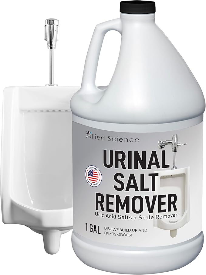 Urinal Salt Remover - Uric Acid Salts Scale Remover Unclogs Urinals and Removes Uric Acid Odors - 1 Gallon / 128 fl oz