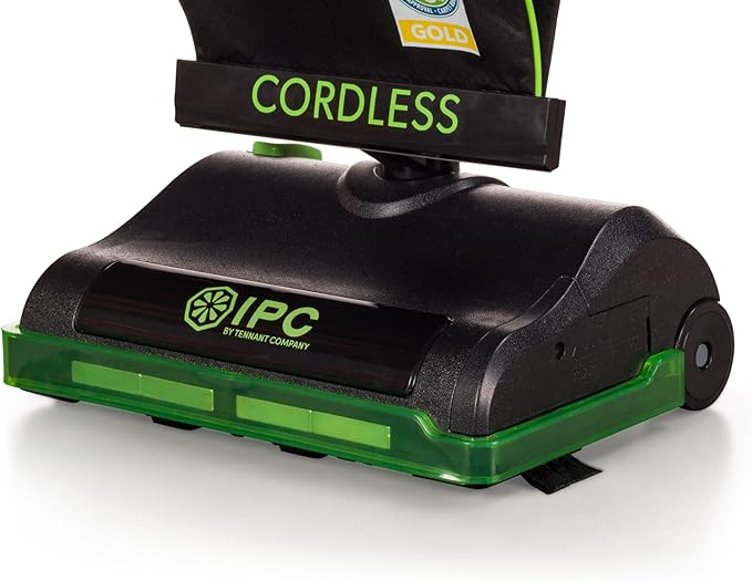IPC Cordless Upright Vacuum - Lithium-Ion Battery with 2+ Hour Run Time | 12 Cleaning Width | HEPA H-10 Filter | 72 dB Quiet Operation