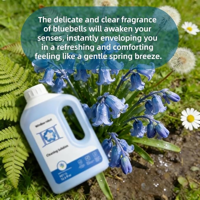 1L Window Cleaner Cleaning Solution Compatible with ECOVACS Winbot W2 PRO Omni/W2 Omni/W2 PRO/W1 PRO/WINBOT MINIGlass Cleaner LiquidWindow Cleaning Robot.(2 Bottles)