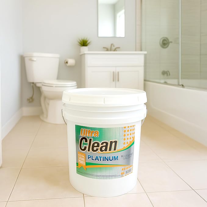 Ultra Clean Platinum Multipurpose Cleaner Non-Abrasive and Bleach-Free for Kitchen Counters Bathroom Floors and Garage Spaces Citrus 5 Gallons