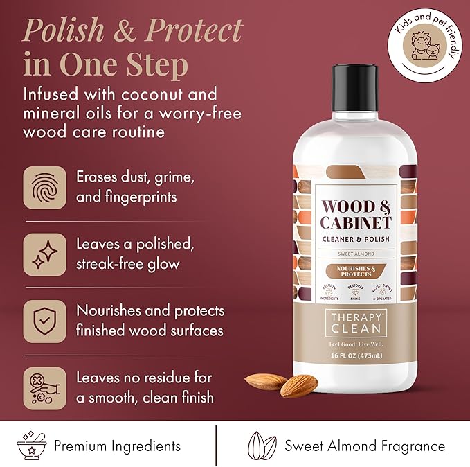 Therapy Wood Cooktop and Granite Cleaner Bundle