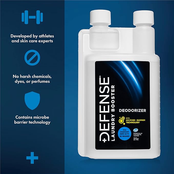 Defense Soap Laundry Additive Deodorizer | Protects Wrestling Jiu Jitsu Bjj Gi Activewear Fabrics from Stains and Odors 32 Fl Oz