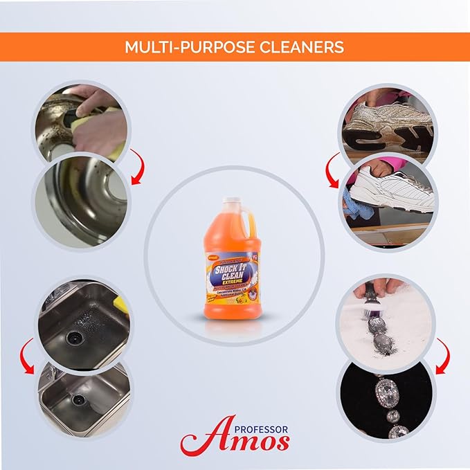 Professor Amos' Shock It Clean 64oz. All Purpose Concentrate Cleaner Make 128 Bottles (Citrus)