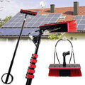 Extendable Window Cleaning Pole for Solar Panel &amp Conservatory Roof - 6m Telescopic Brush with 30cm Head for Efficient Glass &amp Wall Cleaning Water Fed Tool