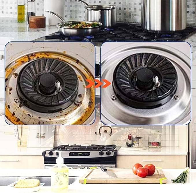 LINGYUE Multi-Effect Degreasing &amp Stain Removal Agent Heavy Duty Degreaser Spray for Kitchen Oil Remover 300ml Plant-Based All-Purpose Cleaner for Oven Stove &amp Range Hood (1PCS)