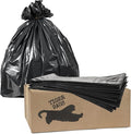 45 Gallon Extra Heavy Duty Trash Can Liners | 1.5 Mil 38 w x 43 H Home and Commercial Use (100 Black)