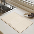 Dish Drying Mat - Coffee Mat Coffee Maker Mat for Countertops Absorbent Dish Drying Mat for Kitchen Counter Under Coffee Expresso Maker Coffee Machine Dish Rack (0416''×24'')