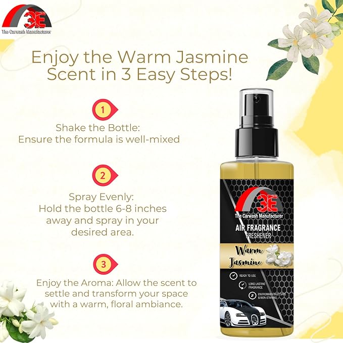 Air Freshener Warm Jasmine and Odor Eliminator Premium Smell Fragrance Premium Smell and Odor Eliminator Half Gallon (64 oz)
