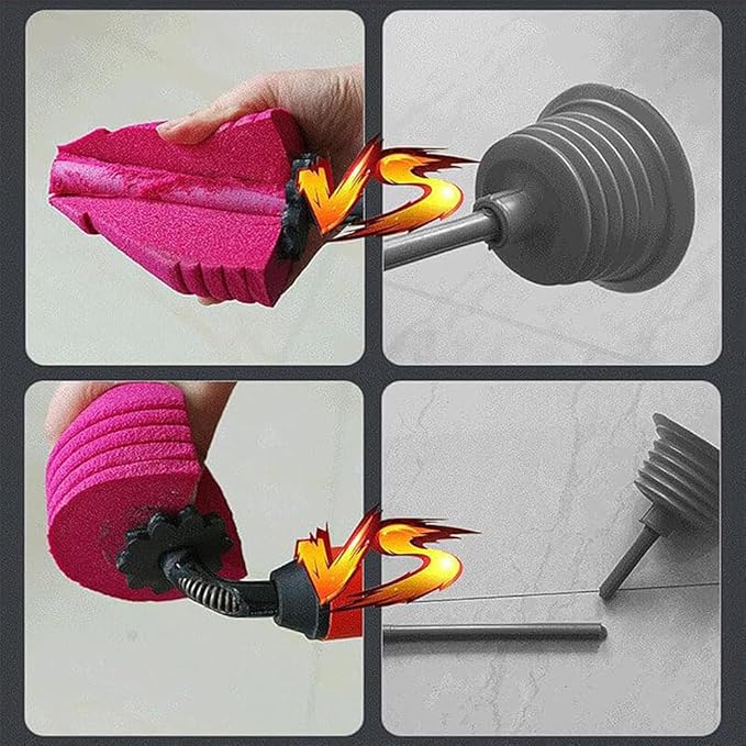 Upgraded High Pressure Toilet Unblock One Shot Toilet Pipe Plunger 2024 New Toilet Unblock a Shot Kit Air Drain Clog Remover Toilet Snake Toilet Unclogger Air Pump Toilet Plunger (1Pc)