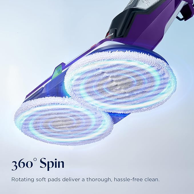 BISSELL® SpinWave Pet Hard Floor Corded Spin Mop Cleaner with Washable mop Pads for Sealed Hard Floors 20399