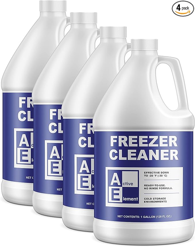Freezer Cleaner – 4 Gallon | Deices and Cleans Ready to Use Commercial Strength For Cold Storage Works Down to -20°F