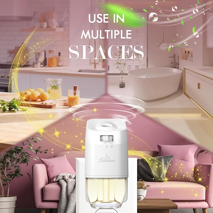 Plug In Air Freshener Refills Cherry Blossom Raspberry Balsam Fir Coconut Scent Combination For Home 12 Count Plug-In Fragrance Refill Compatible with Air Wick &amp Glade Not Include Glade Plu
