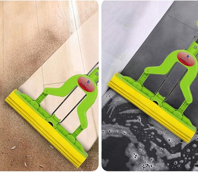 Sponge Mop Dry and Store Floor Cleaning Solution Self Lazy