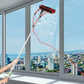Window Cleaning Poles Water Fed Brush Window Solar Panel Cleaning Washing Pole w/ 20m Pipe Cleaning Extendable Telescopic Pole Water Fed Brush Spray Washer